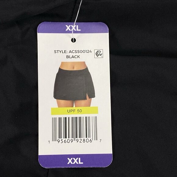 Anne Cole Womens Banded Side Slit Skirted Stretch Swim Bottom Size XXL - Picture 3 of 16